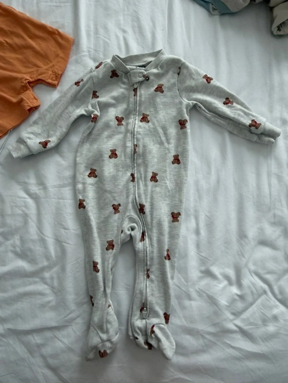 Carter's Orange & Neutral Kids Matching Jogger Set